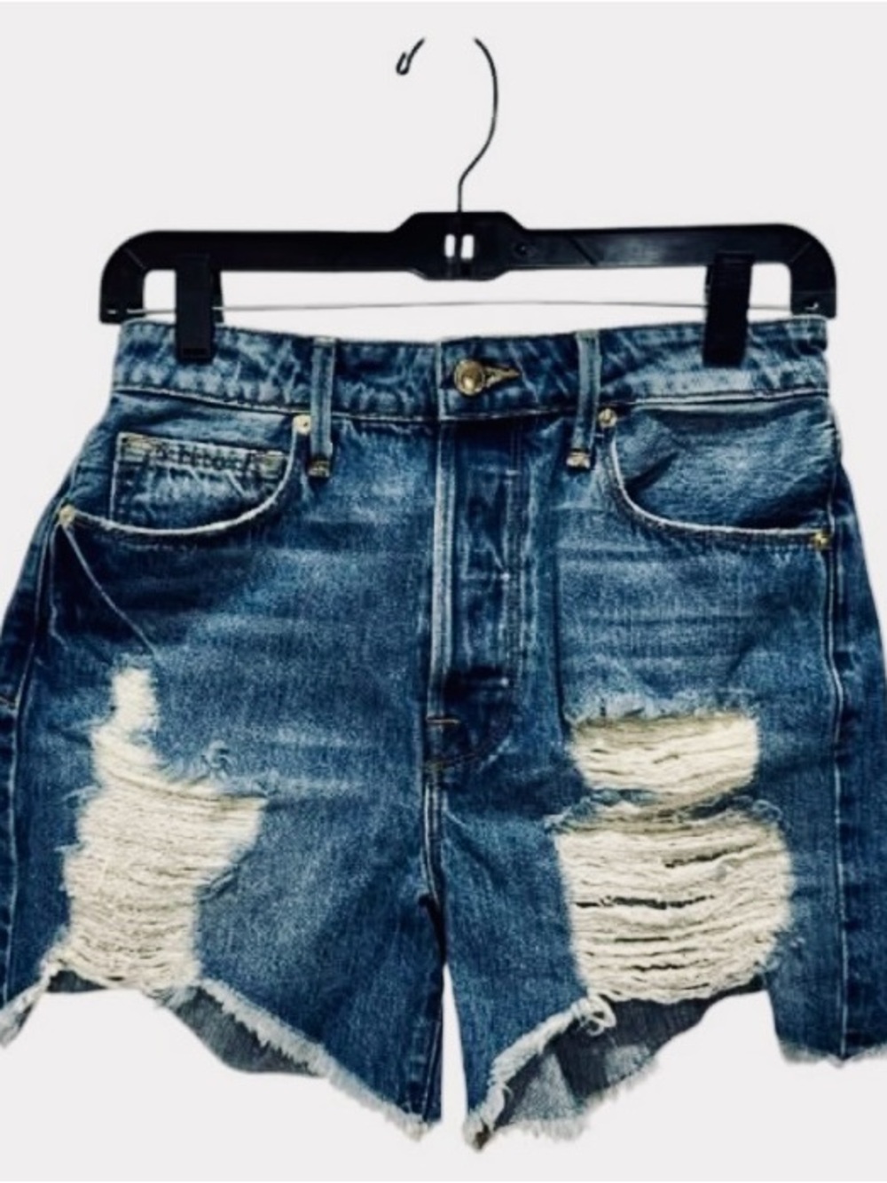 GOOD AMERICAN “BOMBSHELL SHORTS” In “BLUE646”, Size 12/31